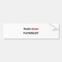 World's Sexiest Playwright Bumper Sticker