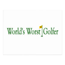 World'S Worst Golfer Post Card
