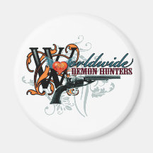 Worldwide Demon Hunters Refrigerator Magnet