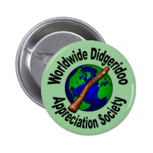 Worldwide Didgeridoo Appreciation Society Buttons