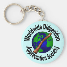 Worldwide Didgeridoo Appreciation Society Keychains