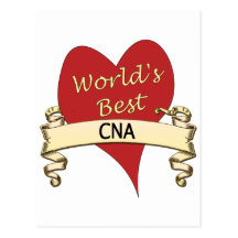 Worls's Best CNA Post Card