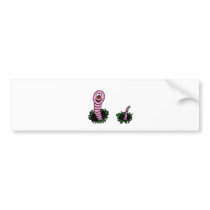 wormy bumper sticker