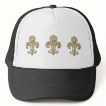 Worn Fleur De Lis Trucker Hat