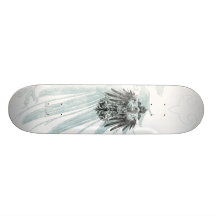 Worn Ink Crest Skate Board Deck