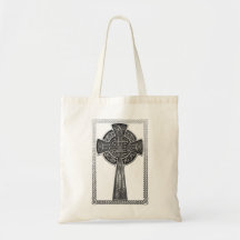 Worn Metal Cross Canvas Bags