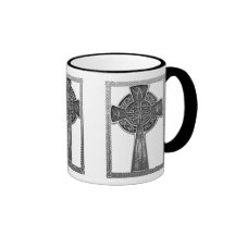Worn Metal Cross Coffee Mugs