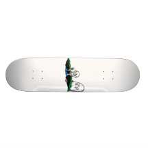 Worried skeleton grave RIP Skate Board Decks