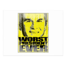 Worst President Faded.png Postcard
