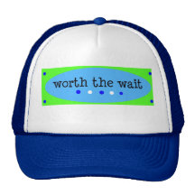 Worth the Wait Blue Mesh Hat