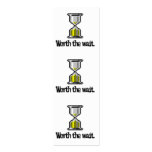 worth the wait pc hourglass bookmark business card template