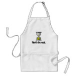 worth the wait pc hourglass icon apron