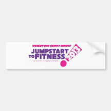 WOSM Weight One Skinny Minute Bumper Stickers