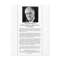 Would the DNC have kept FDR's name off the ballot? Postcard