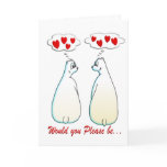 "WOULD YOU PLEASE BE MY VALENTINE" CARD