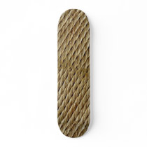 Woven chair seat skate deck
