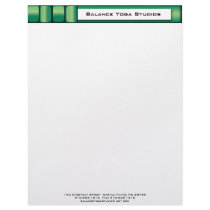Woven Green Letterhead Business Branding Design