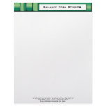 Woven Green Letterhead Business Branding Design