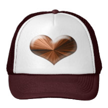 Wow 3D heart design Trucker Hats