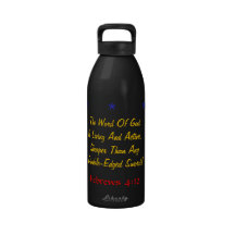 Wow water bottle Living and active God verse!