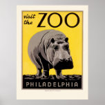 WPA Poster for the Philadelphia Zoo
