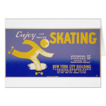 WPA Skating Greeting Card