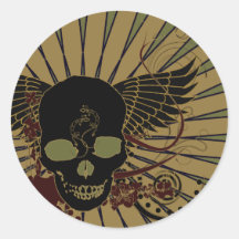Wraith Round Stickers