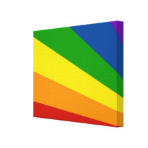 Wrapped Canvas Print, Abstract Rainbow