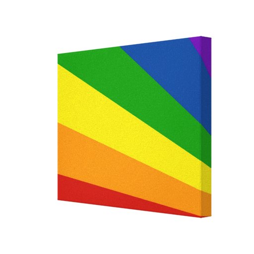 Wrapped Canvas Print, Abstract Rainbow