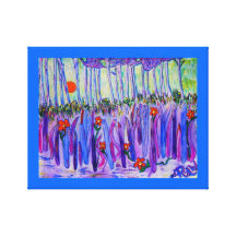 Wrapped Canvas Print- Blades in the Forest