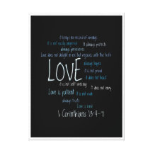 Wrapped Canvas Print - Love Is Patient Mix