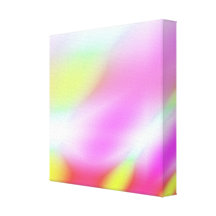 Wrapped Canvas Print, Pink White Yellow Blend