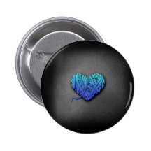 Wrapped Heart Pinback Button