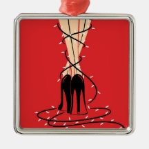 Wrapped Up Premium Square Ornament