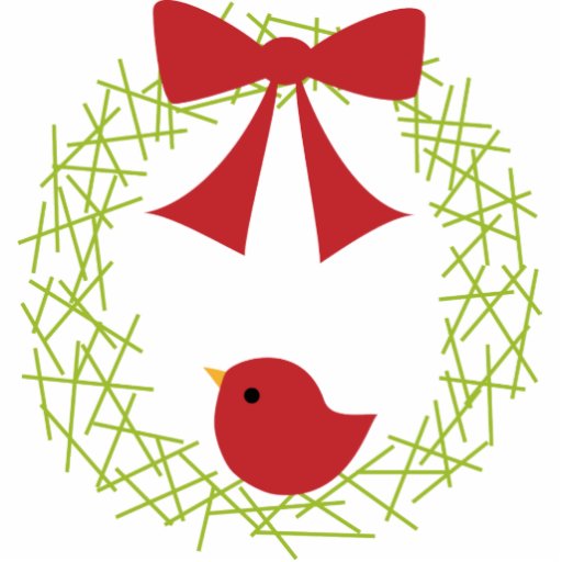 Wreath Christmas Ornament Cut Out