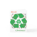 Wreath Recycle Christmas  Note Card