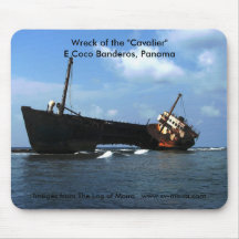 Wreck of the "Cavalier" E Coco Banderos, Panama Mouse Pads