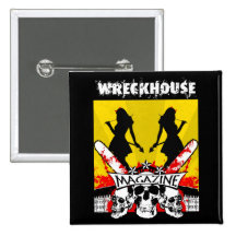 Wreckhouse Devil Girls Square Button