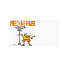 Wrecking Rims Personalized Address Labels