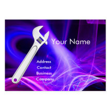 WRENCH METAL MECHANICS,PLUMBERS Monogram Business Cards