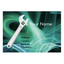 WRENCH METAL MECHANICS,PLUMBERS Monogram Business Cards