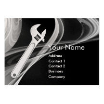 WRENCH METAL MECHANICS,PLUMBERS Pearl Paper Business Card Templates