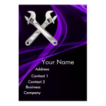 WRENCHES METAL MECHANICS,PLUMBERS Pearl Paper Business Card Template