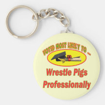 Wrestle Pigs Key Chains