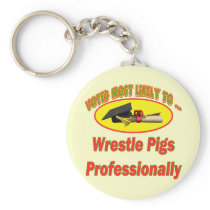 Wrestle Pigs Key Chains