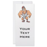 wrestler vector muscular custom rack cards
