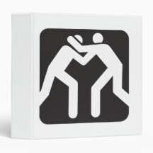 Wrestlers Icon 3 Ring Binder