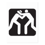 Wrestlers Icon Postcard