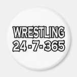 Wrestling 24-7-365 refrigerator magnets