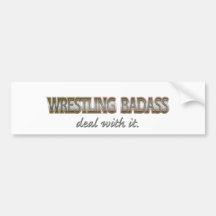 WRESTLING BUMPER STICKER